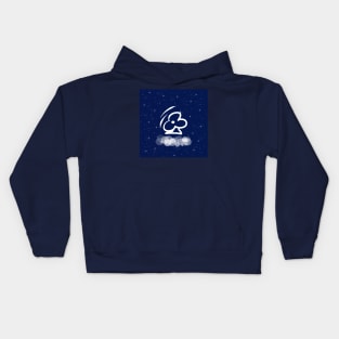 fan, microclimate, climate, cooling, air, technology, light, universe, cosmos, galaxy, shine, concept Kids Hoodie